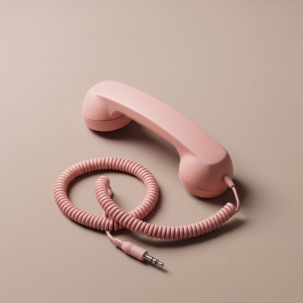 Ring Me handset in pink with a 3.5 mm jack